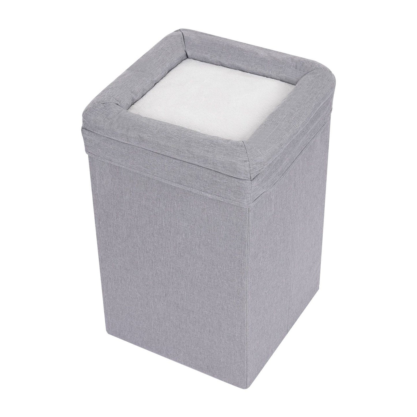 Casa para Gatos, Cama Interna para Gatos, Apartamento Moderno e Fofo para Gatos, Ninho Dobrável para Gatos - Cinza?para Uso Doméstico, Pet Shop