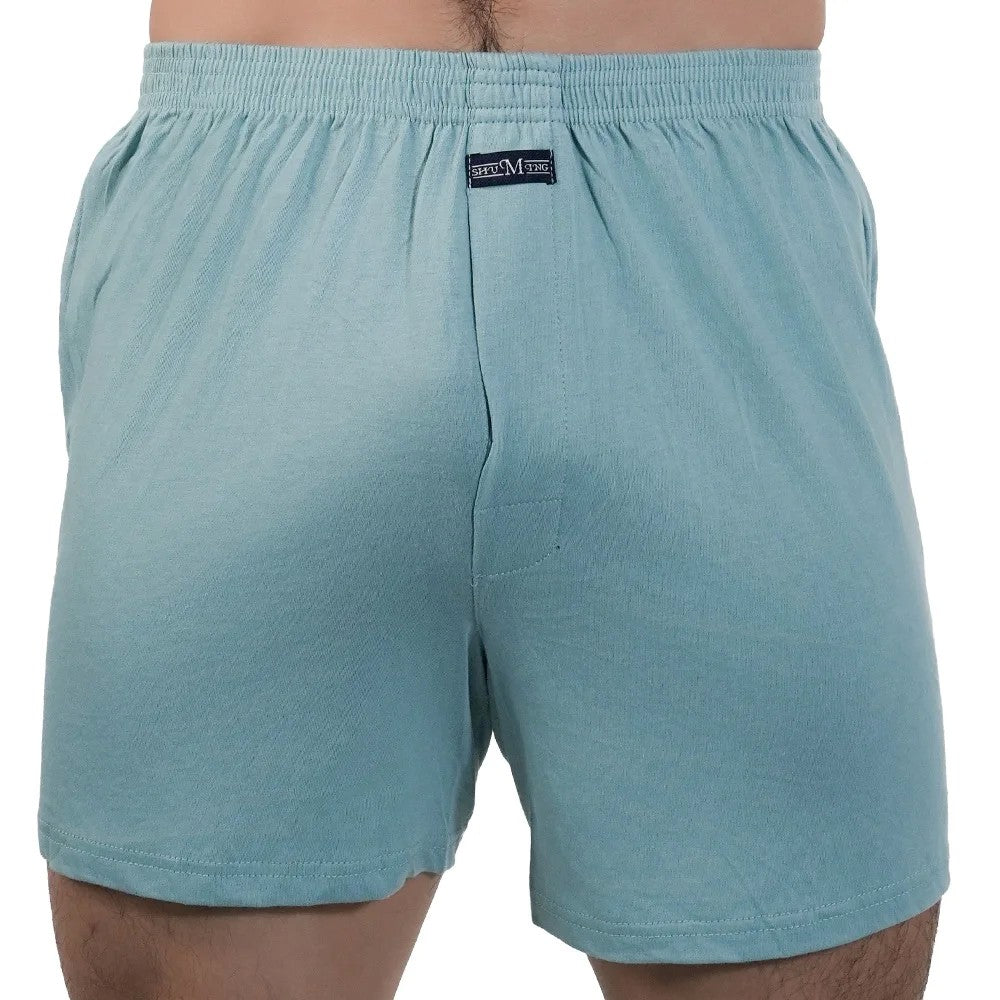 1pcs Men pijama 100% Cotton Pajama Shorts Summer Solid Elastic Waist Short Pants Casual Breathable Male Boxer Shorts Home Shorts