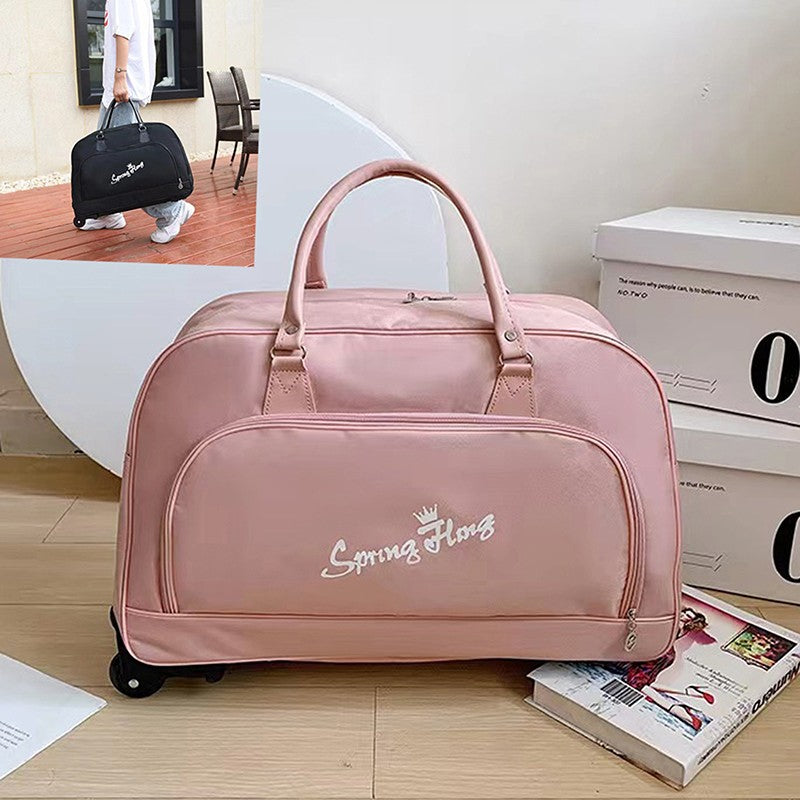 Large Capacity Trolley Bag Portable Waterproof Travel Suitcase Wheeled Bags Unisex Luggage With Wheels Oxford Carry-On Bags