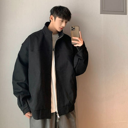 Alpha MA1 Pilot Jacket Men's Short Sleeve Stand Collar Clean Fit Outerwear High Street Style American Baseball Jacket