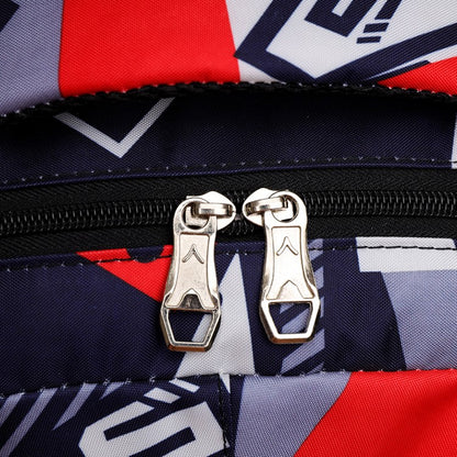 Mochila de lazer de grande capacidade - uma mochila escolar versátil equipada com alças ajustáveis, fecho de zíper e poliéster