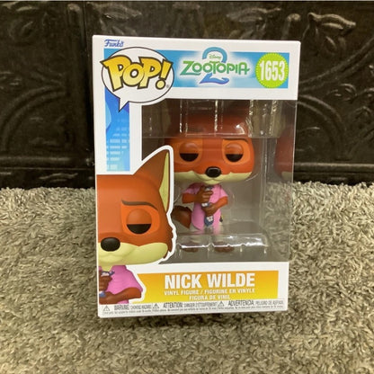 Funko Pop Oficial Genuíno Zootopia Boneco de Ação Modelo Boneco de Ação Judy Hopps Nick Wilde 1652 1653 Bonecos de Vinil