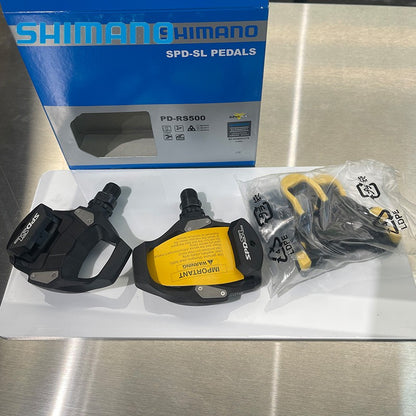 Shimano PD-RS500 Pedal Original Shimano SPD Pedals Bicycle Pedal With SM-SH11 Cleats Bike Pedals Automatic Locking Pedals