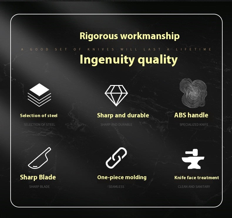 1/2/4/6 Pcs Stainless Steel Household Serrated Steak Knife For Dinner Serrated Table Steak Knife ABS Handle Steak Knife Sets