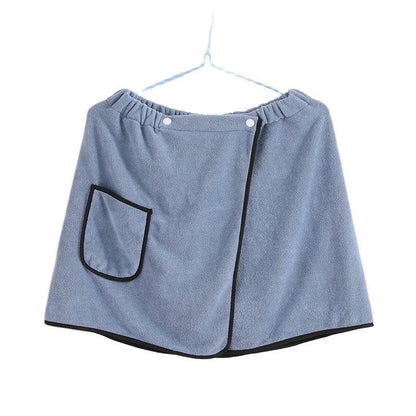 Men's Bath Skirt Hotel Household Simple Fine Fiber Adjustable Bath Towel Size Is Suitable For Men Weighing Less Than 90 KG Wear