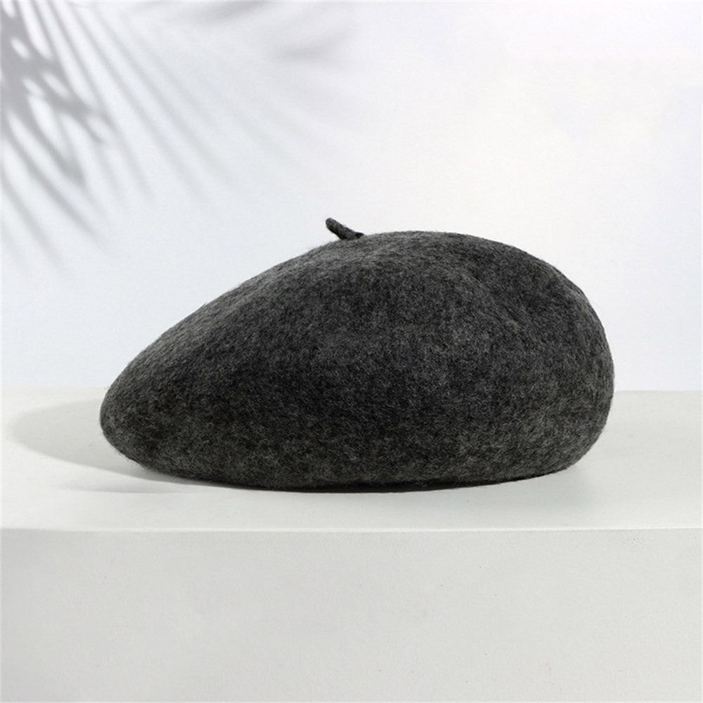 Boina Quente Multicolorida de Lã Grossa Inverno Outono Artista Retrô Francesa Lisa Chapéu de Pintor Para Mulheres Meninas Gorros Quentes Para Caminhada ao Ar Livre