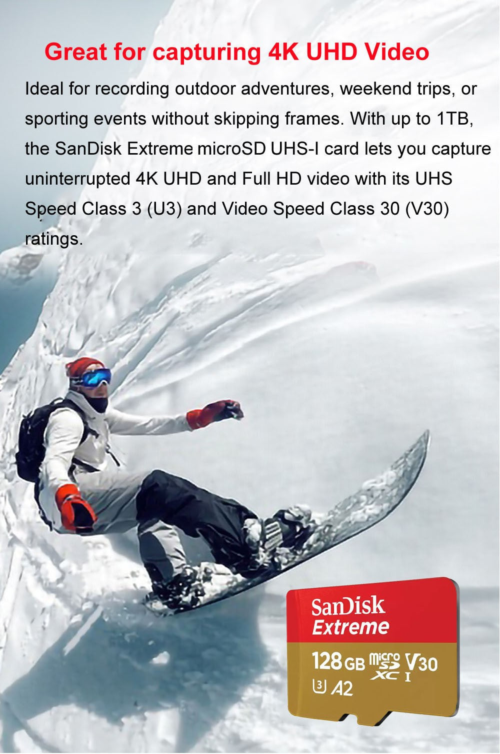 SanDisk Extreme PRO Memory Card 512GB Micro SD Card SDXC UHS-I 128GB 256GB 64GB U3 C10 V30 A2 4K TF Flash Card Adapter for DJI