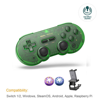 8Bitdo SN30 Pro Bluetooth Wireless Gaming Controller with Hall Effect for Switch 2 MacOS Android Raspberry Pi Windows Steam Deck