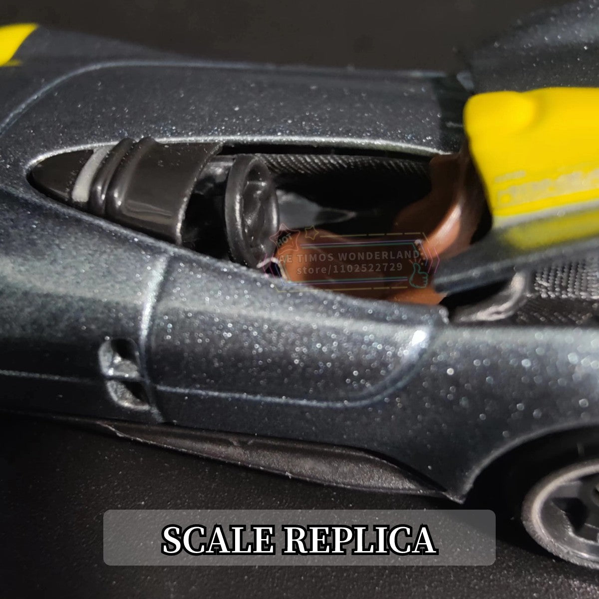 1/64 Ferrari Monza SP1 Replica Mini Car Model Scale Miniature Art Diecast Vehicle Figure Collection Hobby Lifestyle Kid Gift Toy