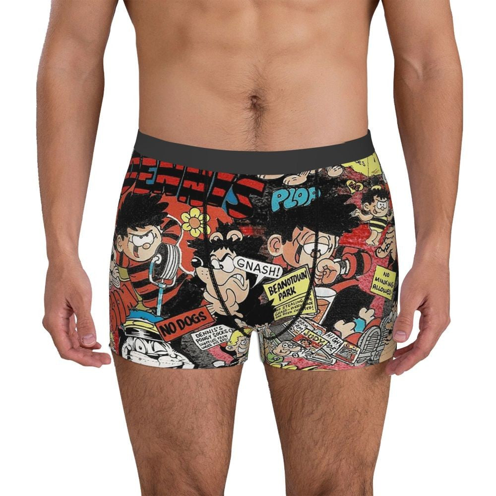 Boxer Underpants Shorts Beano 2 Panties Male Breathable Underwear for Homme Man Boyfriend Gift
