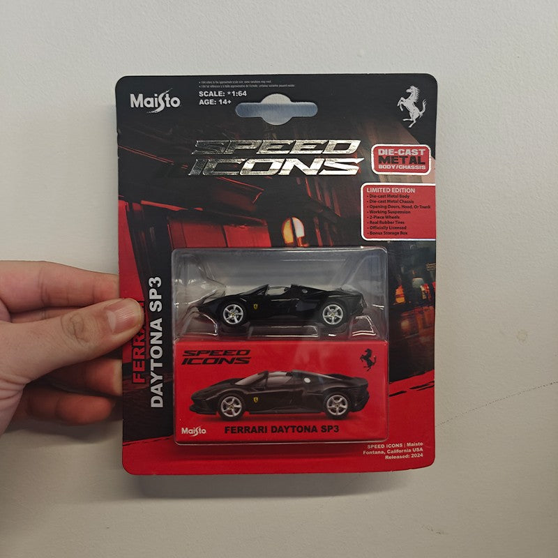 Novidade em estoque Maisto 1:64 Ferrari 812 Competizione Sp3 296-Gtb Brinquedo Colecionável Personalizado Die-Cast Liga Miniatura Modelo de Carro Presentes