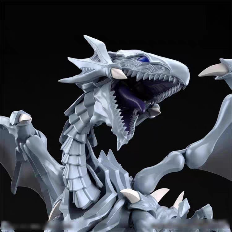 ?New-Hot?Yu-Gi-Oh Arrogant Dragon Blue-Eyes White Dragon  Assembly Model Figure Desktop Decoration Holiday Birthday Gift
