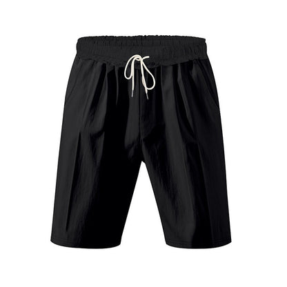 New Men's Cotton Linen Shorts Pants Male Summer Breathable Solid Color Linen Trousers Beach Shorts Fitness Streetwear