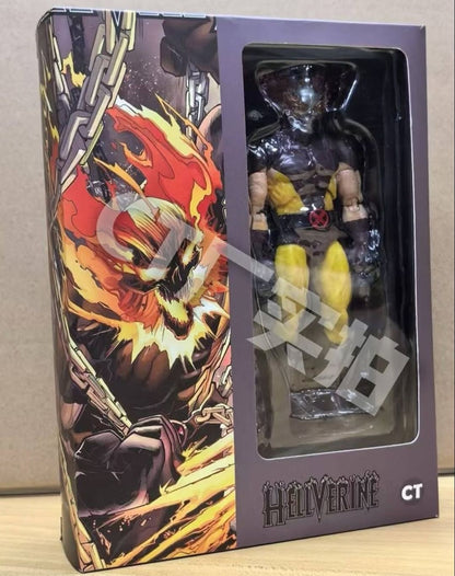 CT Toys Gambit Wolverine Figure Mafex 138 Hellverine Mafex 96 Boneco de Ação X-Men Marrom Quadrinhos SHF Modelo KO Boneco de Brinquedo