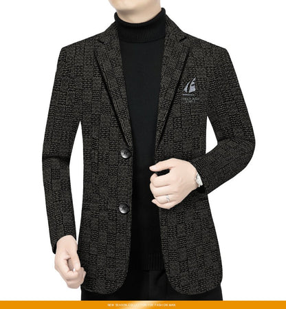 The new Chenier suit is a high-quality men's fashionable business trend stylish suit jacket for spring and autumn