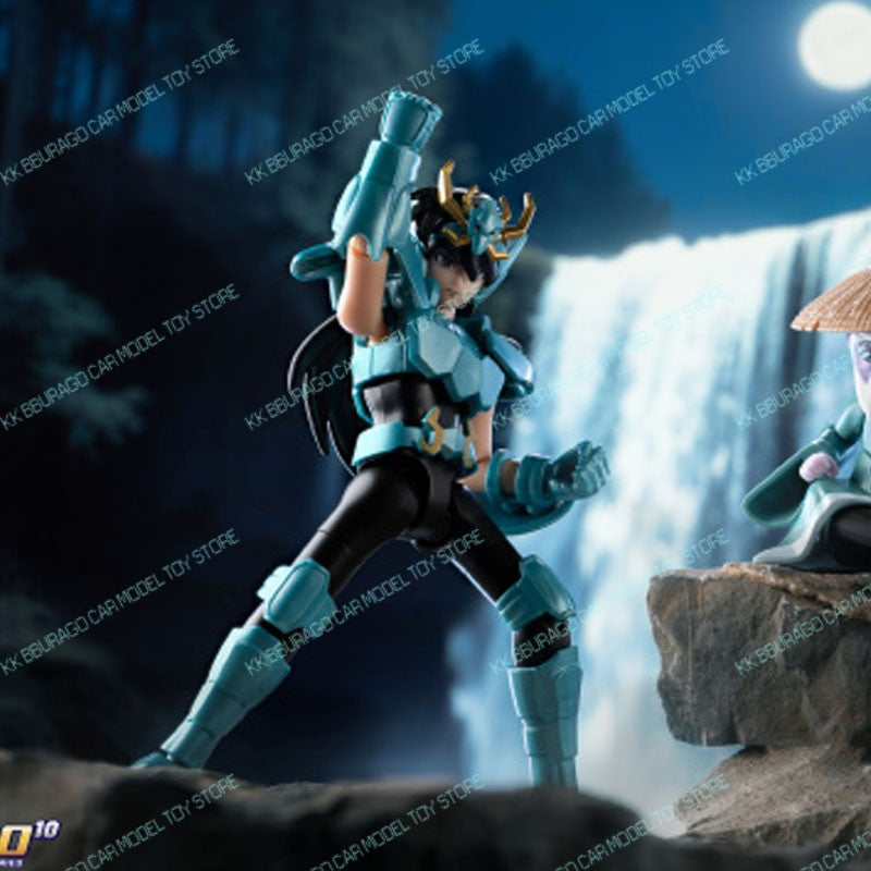Blokees Saint Seiya Galaxy Ver 3 Ver 2 Bonecos de Ação Camus Hoyoga Dohko Milo Shiryu Atena KIKI Presente para Fãs de Anime