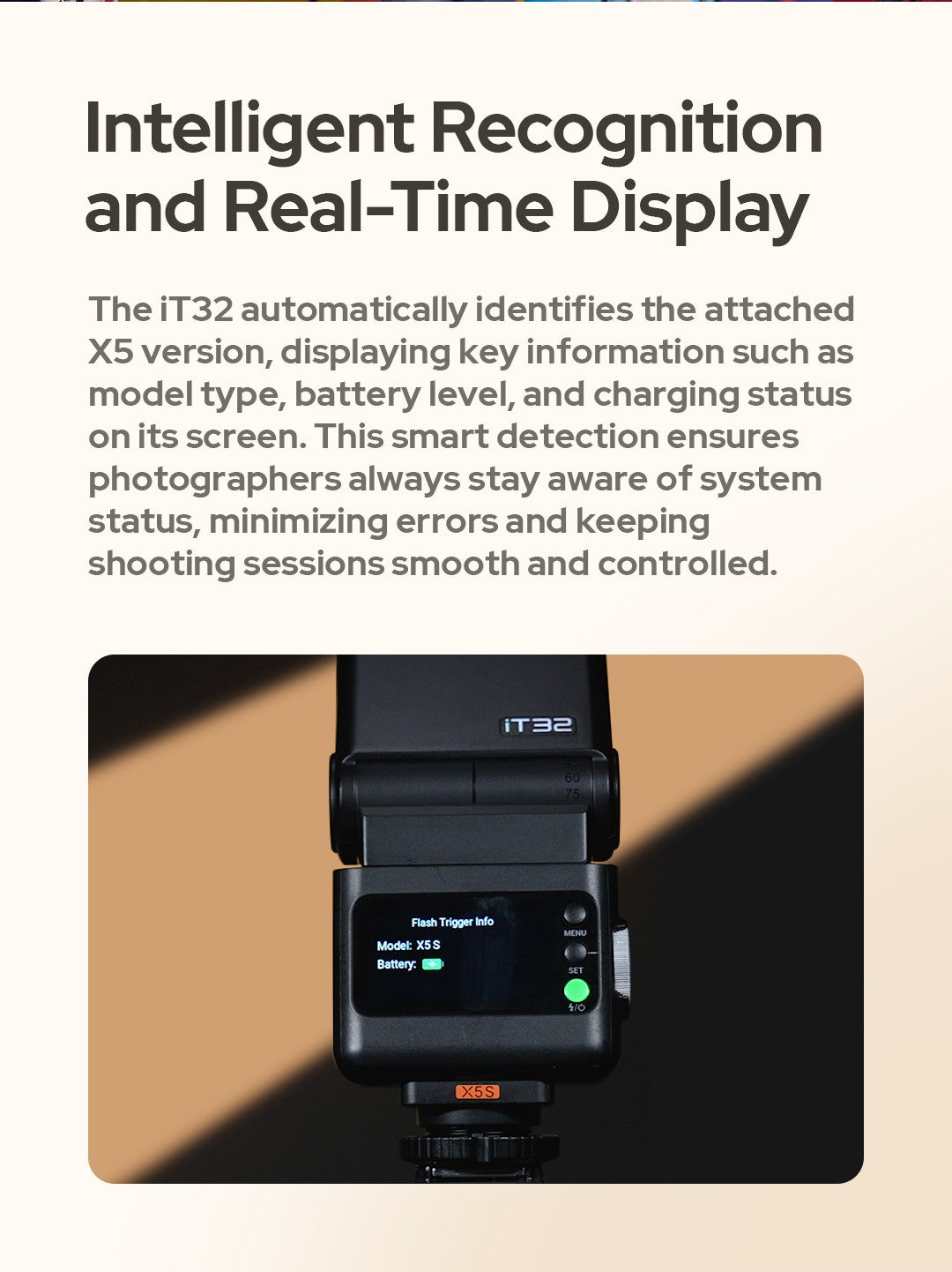 Godox iT32 iFlash Camera Flash X5 C/N/S/F/O Hot Shoe Trigger HSS TTL One System Pocket Flash for Sony Canon Nikon Fuji