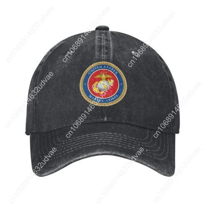 United States Marine Corps  Hats Mens Womens Sports Baseball Hat Tailor-made Caps Personalized Text Cowboy Trucker Cap