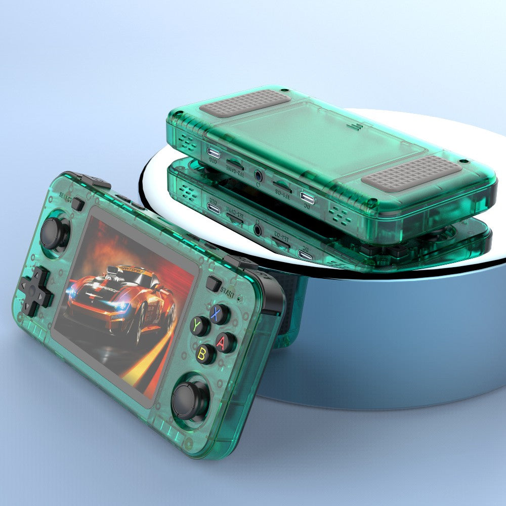 BOYHOM New Handheld Game Console 3.5-inch IPS Screen Linux RK3326 Retro Video Games Player 3000 mAh 64G