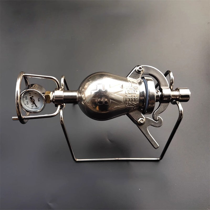 Hand Popcorn Machine Open Firing Popcorn Puffing Machine Stainless Steel Mini Popper Small Manual Popcorn Maker Open Firing