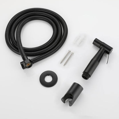 Pulverizador de bidê de banheiro portátil com válvula de latão, bidê de chuveiro de aço inoxidável, chuveiro higiênico, pulverizador de bidê de banheiro montado na parede