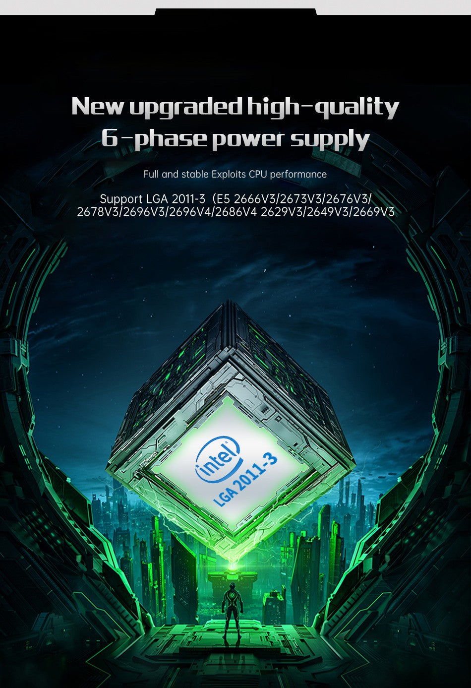 Placa-mãe HUANANZHI X99 T8 LGA 2011-3 XEON X99 compatível com Intel E5 2696 2678 2676 2673 2666 V3 com suporte a memória DDR3 RECC NVME