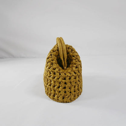 Elegant Luxury Woven Clutch Bag Large Capacity Simple Texture Women Handbag Straw Beach Bag Wallet Seaside Vacation