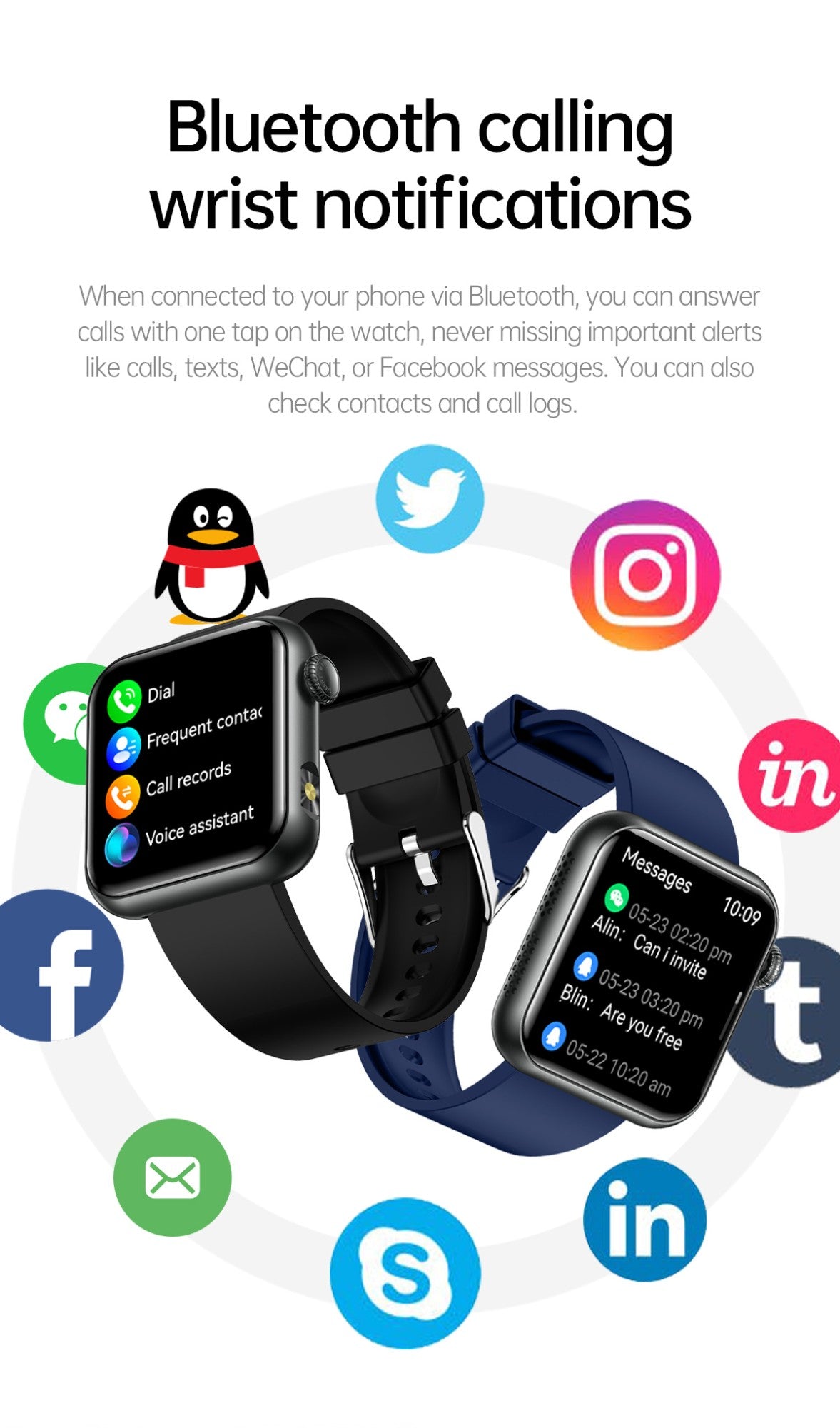 2025 Novo Smartwatch Feminino de LED com IA, Diagnóstico Inteligente, Monitor de Saúde HRV+PPG, Pressão Arterial, Oxigênio no Sangue, IP68, NFC?