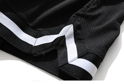 Men's Fitness Joggers Casual Breathable Short Sports Basketball Shorts Mesh Quick Dry Gym Shorts for Male Pants Summer