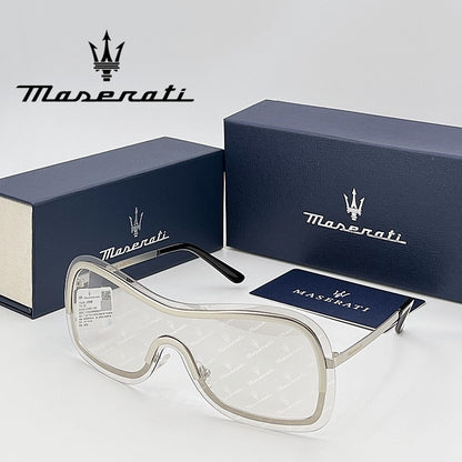 Óculos de sol de luxo MASERATI para ciclismo, proteção UV400, com escudo anti-reflexo 10783