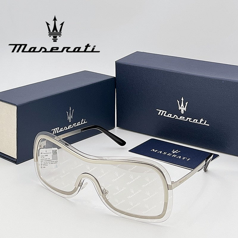 Óculos de sol de luxo MASERATI para ciclismo, proteção UV400, com escudo anti-reflexo 10783