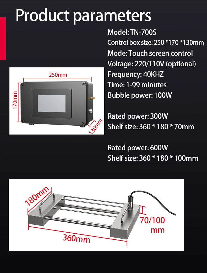 High-Power Bubbling Ultrasonic Dishwasher for Home, Restaurant, Small Smart Sink, Portable, Simple, No Installation