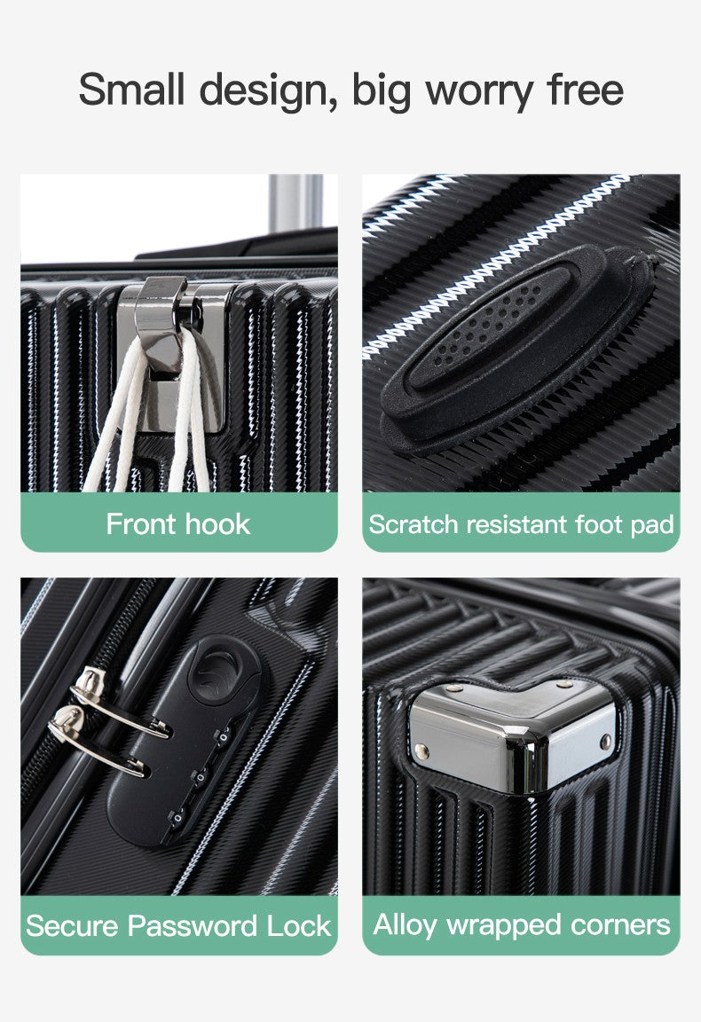 Modern Carry on Trolley CaseCustom Large 20/22/24/26/28 Inch PC ABS Luggage with Combination Lock Wholesale Prices Suitcase