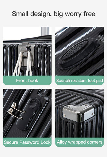 Modern Carry on Trolley CaseCustom Large 20/22/24/26/28 Inch PC ABS Luggage with Combination Lock Wholesale Prices Suitcase