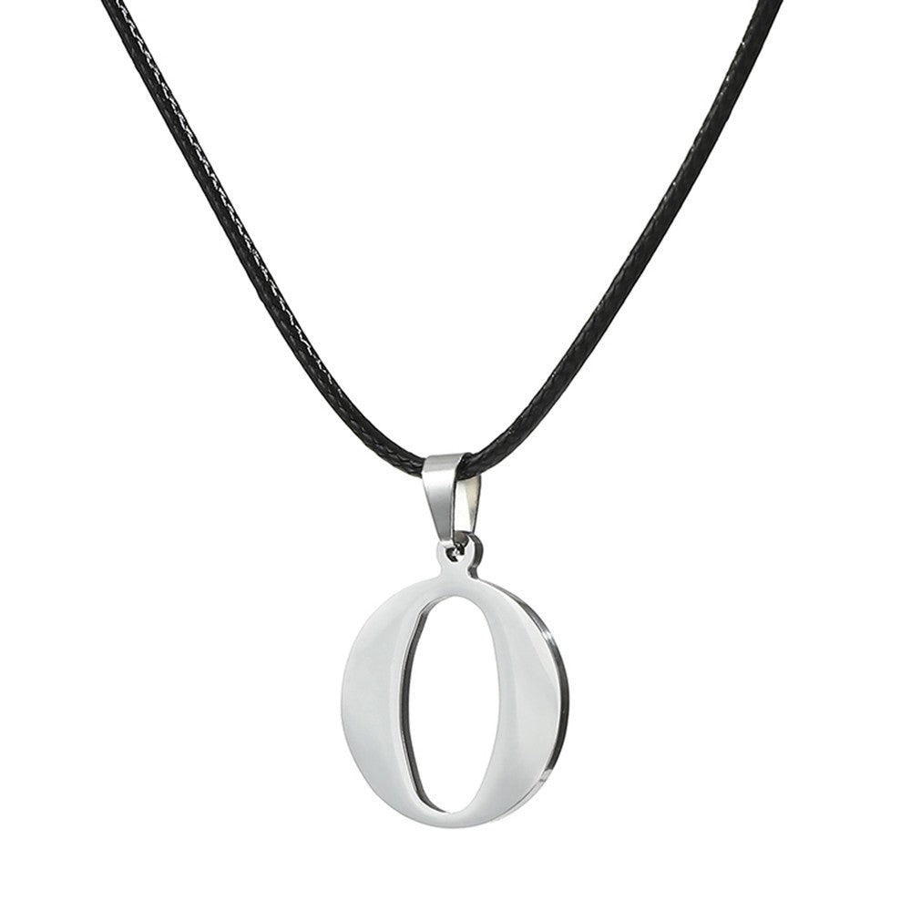 Novo Colar Inicial de A-Z Alfabeto em Aço Inoxidável 26 Letras Inglesas Colar Para Homens Mulheres Presentes de Joias Personalizadas