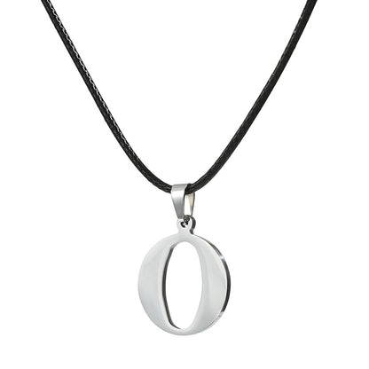 Novo Colar Inicial de A-Z Alfabeto em Aço Inoxidável 26 Letras Inglesas Colar Para Homens Mulheres Presentes de Joias Personalizadas