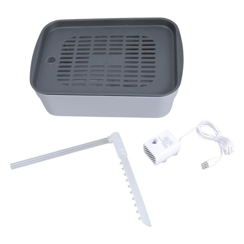 Banhadeira Elétrica para Pássaros 4X7B com Alimentação USB, Bacia de Banho para Papagaios, Para Cuidados de Aves em Casa com Controle Fácil do Fluxo de Água