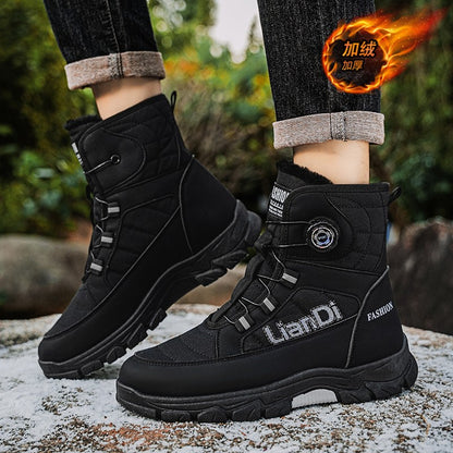 Men Top Quality Casual Snow Boots Waterproof Warm Winter Shoes Men Hiking Boots Outdoor Mountain Climbing Sneaker Man Trekking