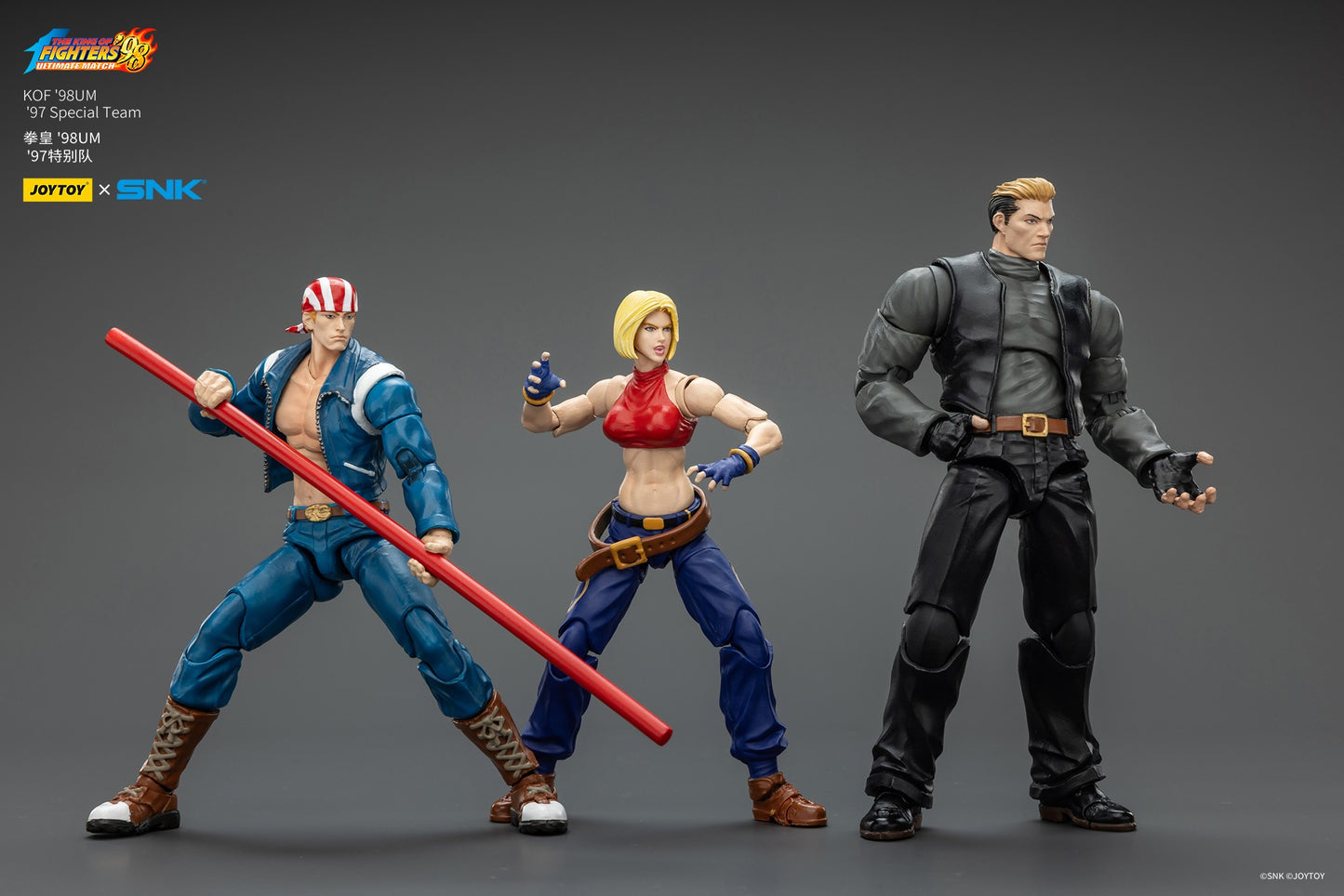 [Pré-Venda] Bonecos de Ação JOYTOY SNK 1/18 KOF 98UM 97 Special Team Ryuji Yamazaki Billy Kane Blue Mary - Brinquedos Colecionáveis