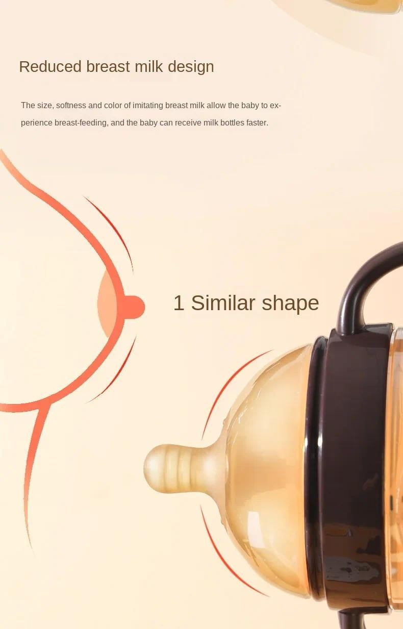 Baby Bottle 250/150ml Silver Nanoparticle Antibacterial Baby Silicone Bottle Baby Weaning Anti Suffocation Nipple Bottle