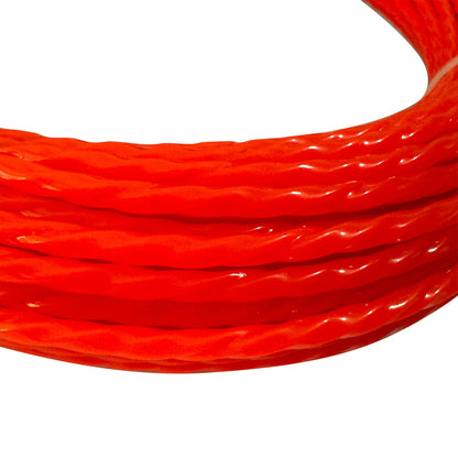 Passa-Fio de Fibra de Vidro 15m/30m/50m para Eletricista com Puxador de Cabo Elétrico e Rosqueador de Parede