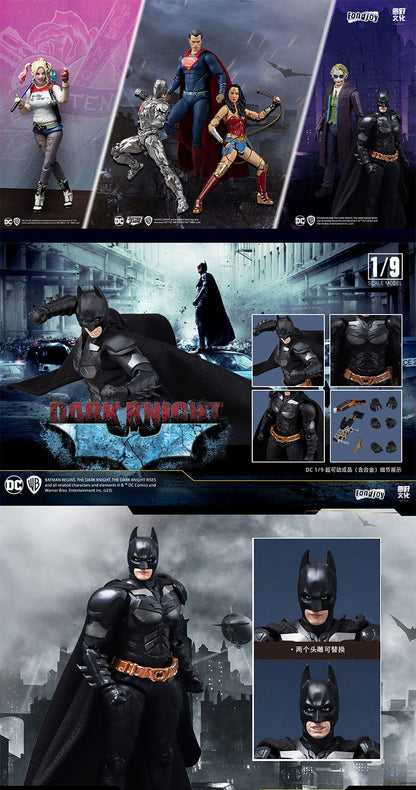 Liga da Justiça Boneco Batman Bonecos de Ação Superman Aquaman Mera Arlequina Modelos de Coleção em PVC Brinquedos de Presente