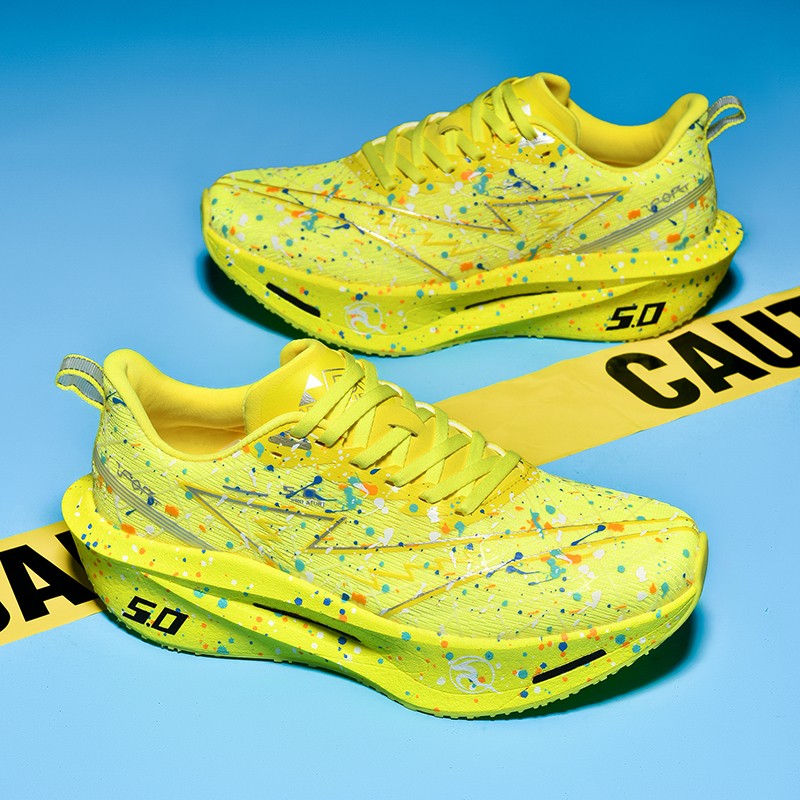 Air Cushion Carbon Plate Running Shoes Jogging Marathon Men Sports Breathable Lightweight Comfortable Nonskid Casual Sneakers