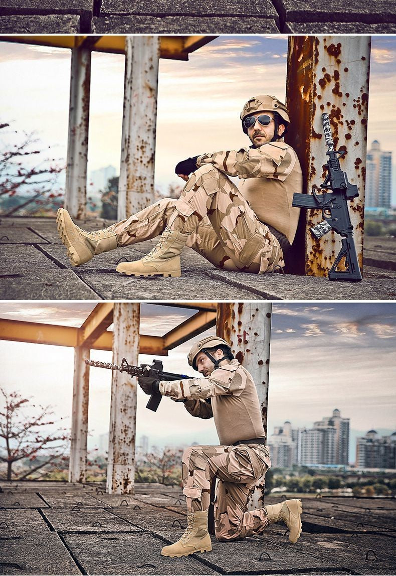 2024 Autumn and Winter Wolf Men's Hight-Top Desert Fans Delta Boots