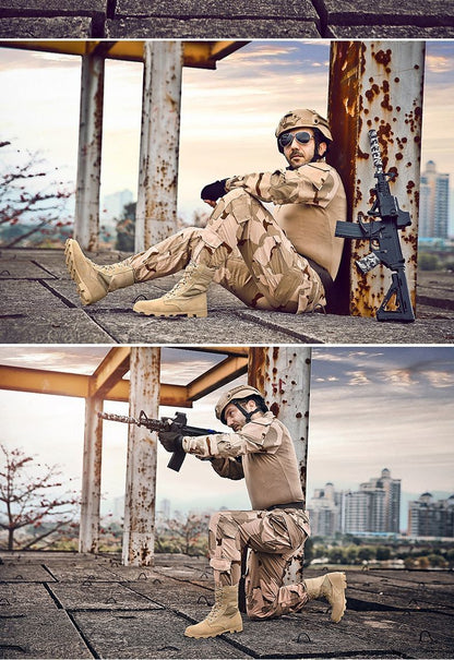 2024 Autumn and Winter Wolf Men's Hight-Top Desert Fans Delta Boots