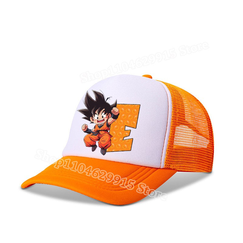 New Dragon Ball Baseball Cap Cartoon Anime Figure Goku Print Kid Hat Boys Athleisure Adjustable Hats Sport Fashion Birthday Gift