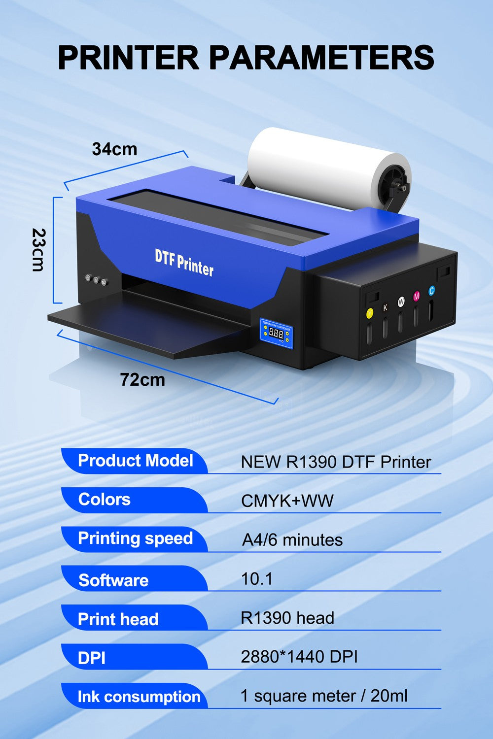 US STOCK A3 DTF Impresora Directly Transfer Film Printer A4 DTF T-shirt Printing Machine with White Ink Circulate DTF Printer A3