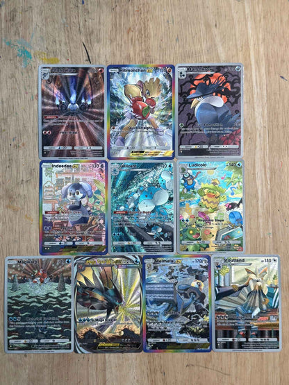 Diy Pokemon ptcg Bolso de Auto Controle Coleção de Cartas Colecionáveis ​​Assinatura Trading Flash Card Anime Desenho Animado Presente de Natal Diy