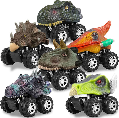 Brinquedos de Dinossauro Carrinhos de Fricção Mini Caminhão Monstro Conjunto de Brinquedos para Crianças Pequenas Meninos Meninas Presentes