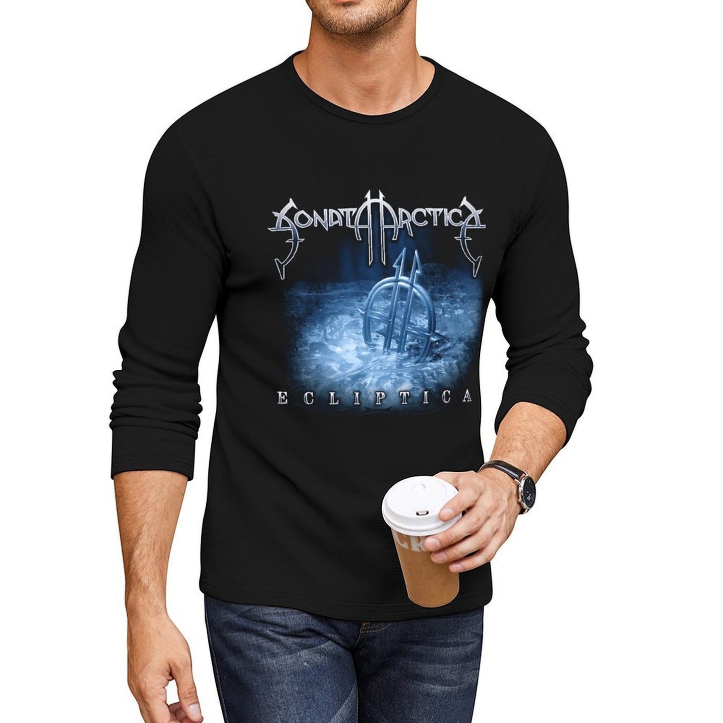 SONATA ARCTICA Long T-Shirt man clothes black t shirt sports fan t-shirts Tee shirt mens plain t shirts